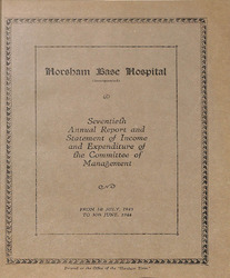 Horsham Base Hospital 70th Annual Report 1943 - 1944.pdf.jpg