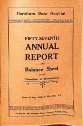 57th Annual Report Horsham Base Hospital 1930 - 1931.pdf.jpg