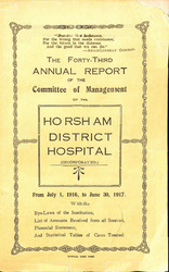 43rd Annual Report Horsham District Hospital 1916 - 1917.pdf.jpg